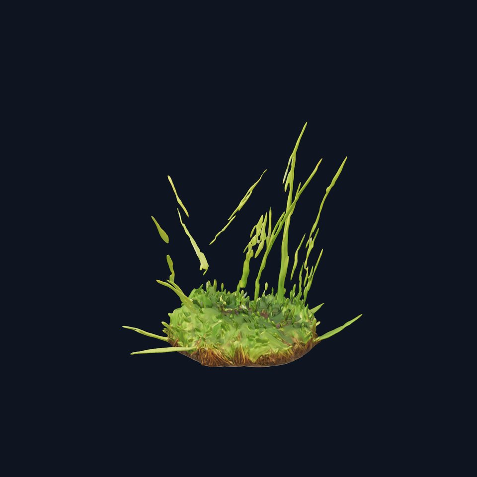 Verdant Grass Cluster model pack